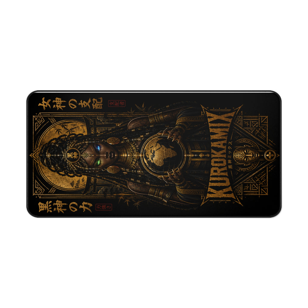Kurokamiyx Goddess Art Desk Mat — Steampunk Mystic Gaming Mouse Pad