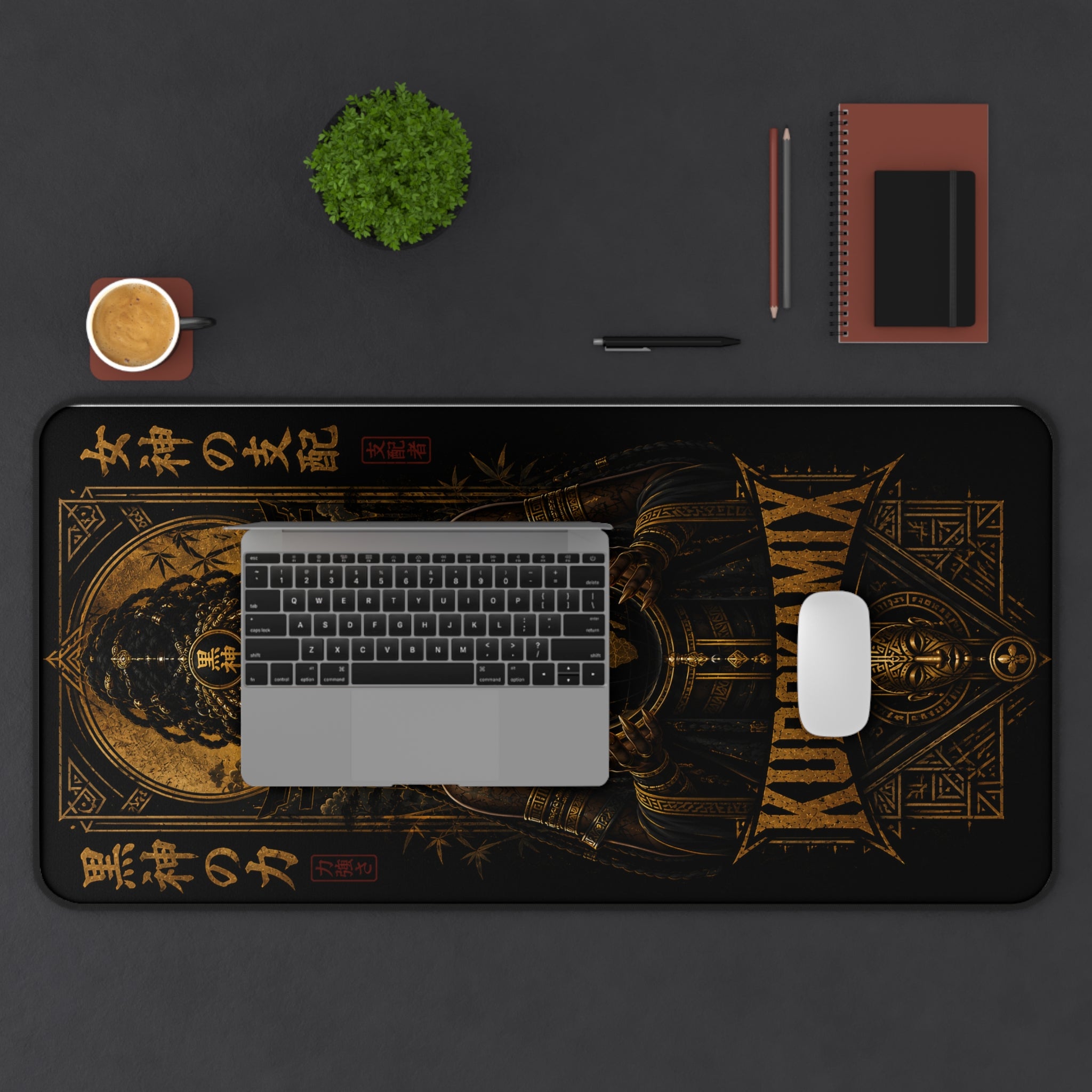 Kurokamiyx Goddess Art Desk Mat — Steampunk Mystic Gaming Mouse Pad