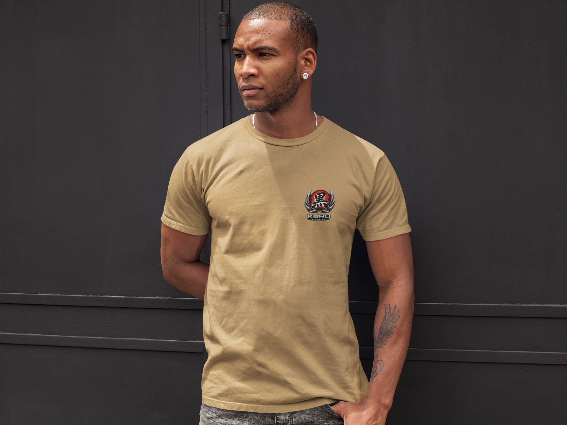 Unisex Garment-Dyed Heavyweight Cotton Tee KURO KAMIIX | INTRO COLLECTION EPISODE 1
