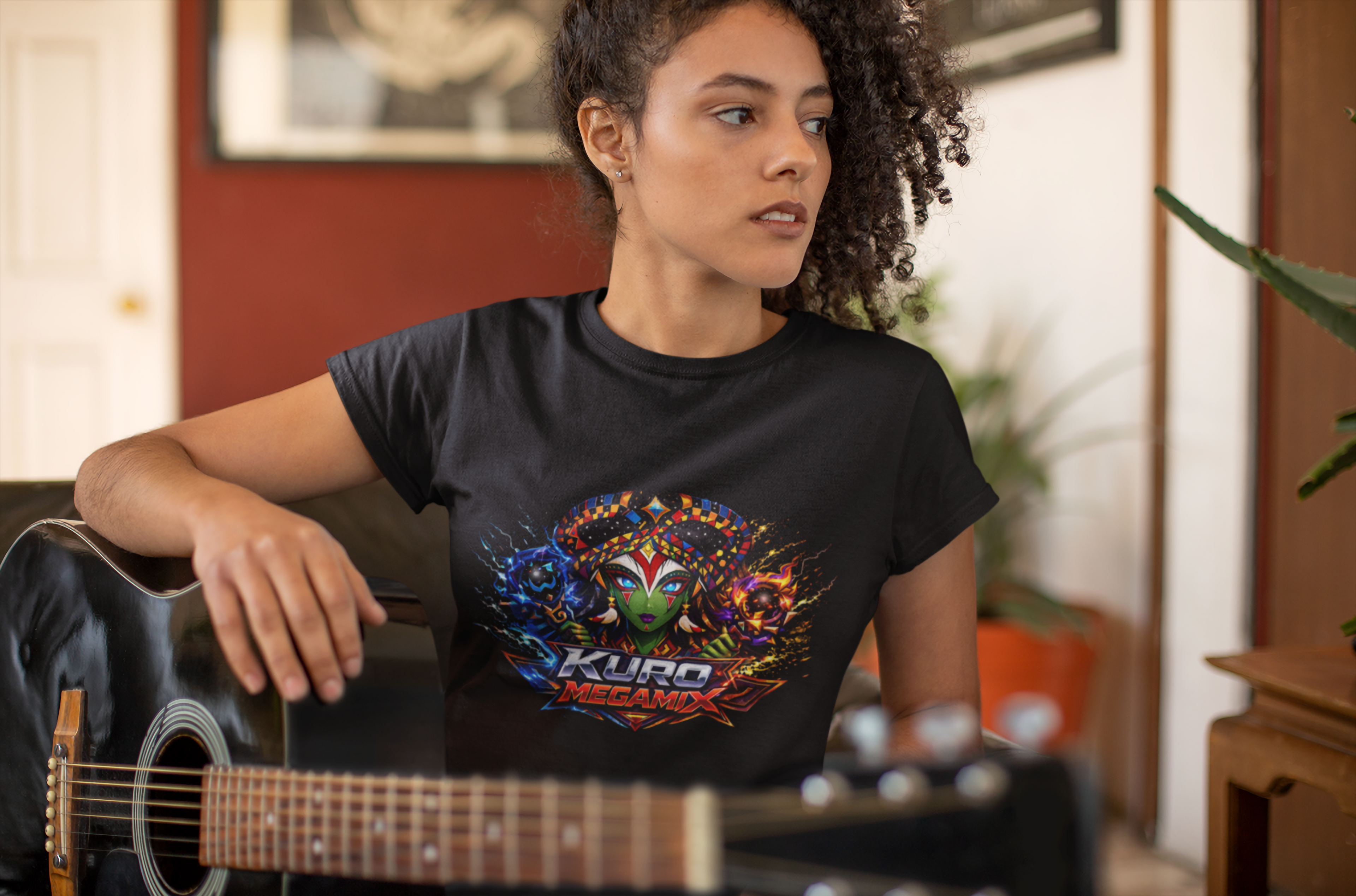 KURO KAMIIX – QUEEN GALAXA GODDESS OF BALANCE BOXY TEE