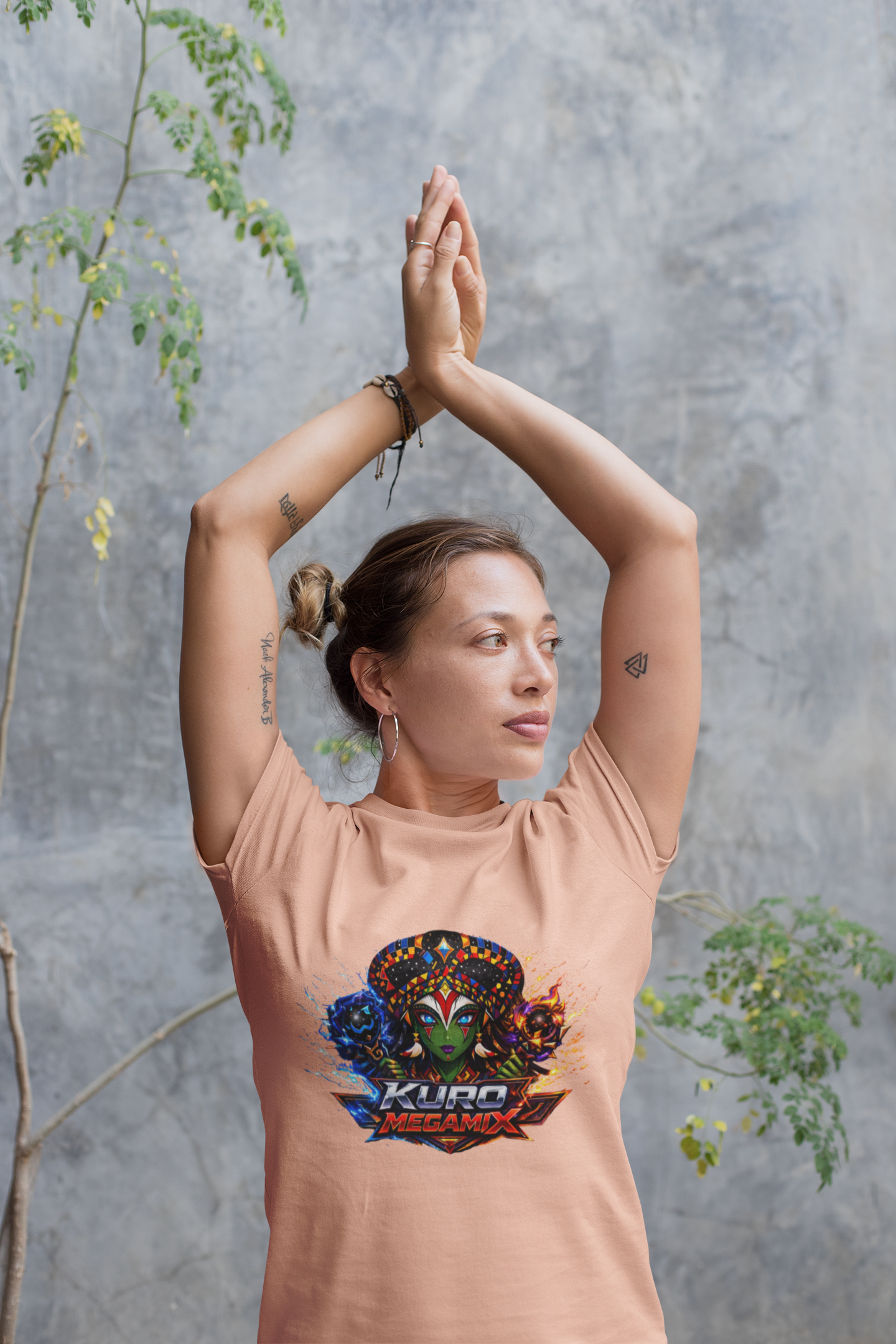 KURO KAMIIX – QUEEN GALAXA GODDESS OF BALANCE BOXY TEE