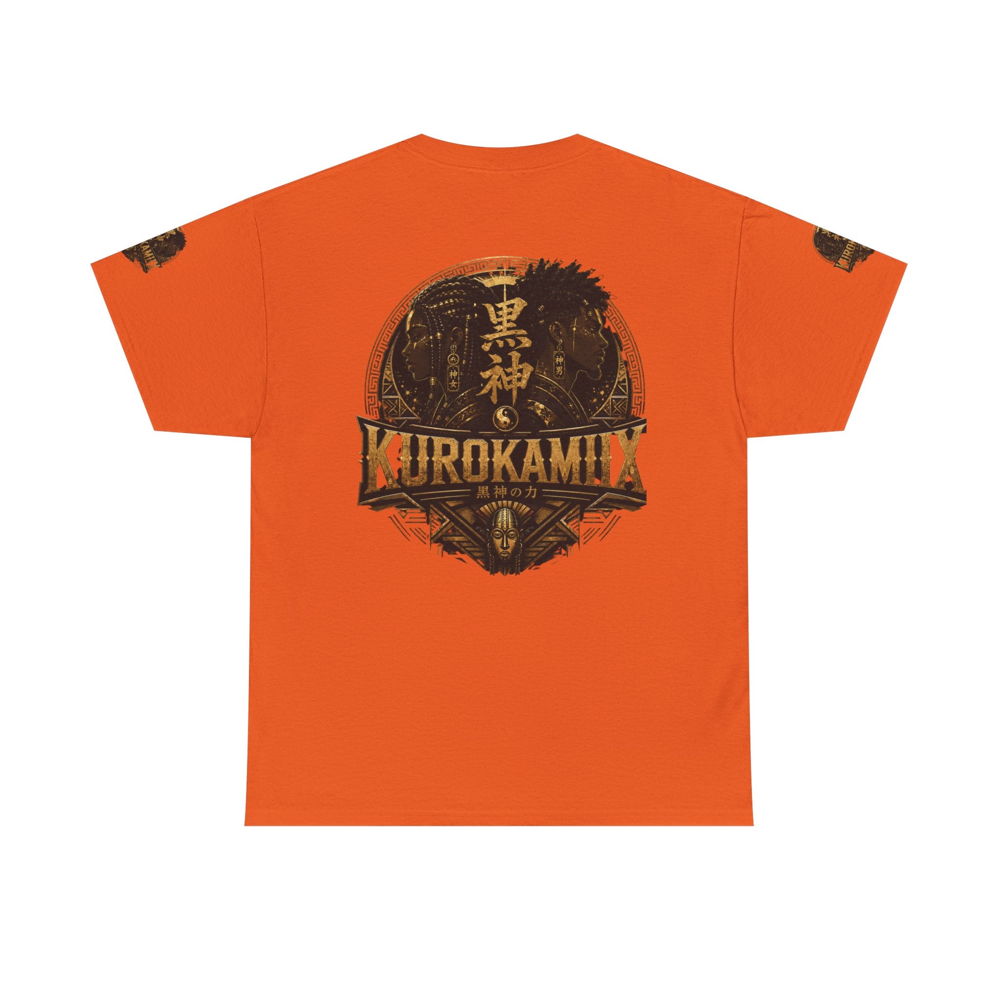 Kurokamiix Anime-Style Graphic Tee — Black Kami Portrait Shirt