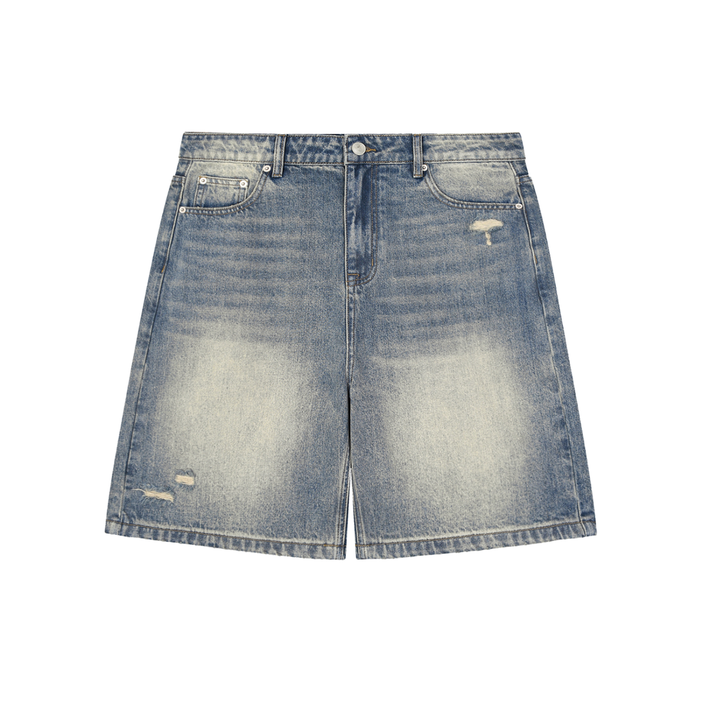 KURO Distressed Baggy Denim Shorts