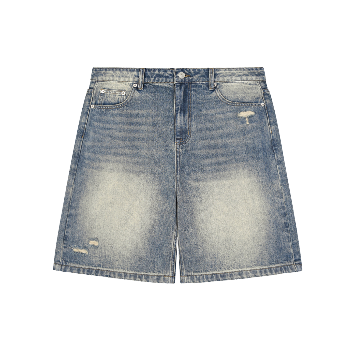 KURO Distressed Baggy Denim Shorts