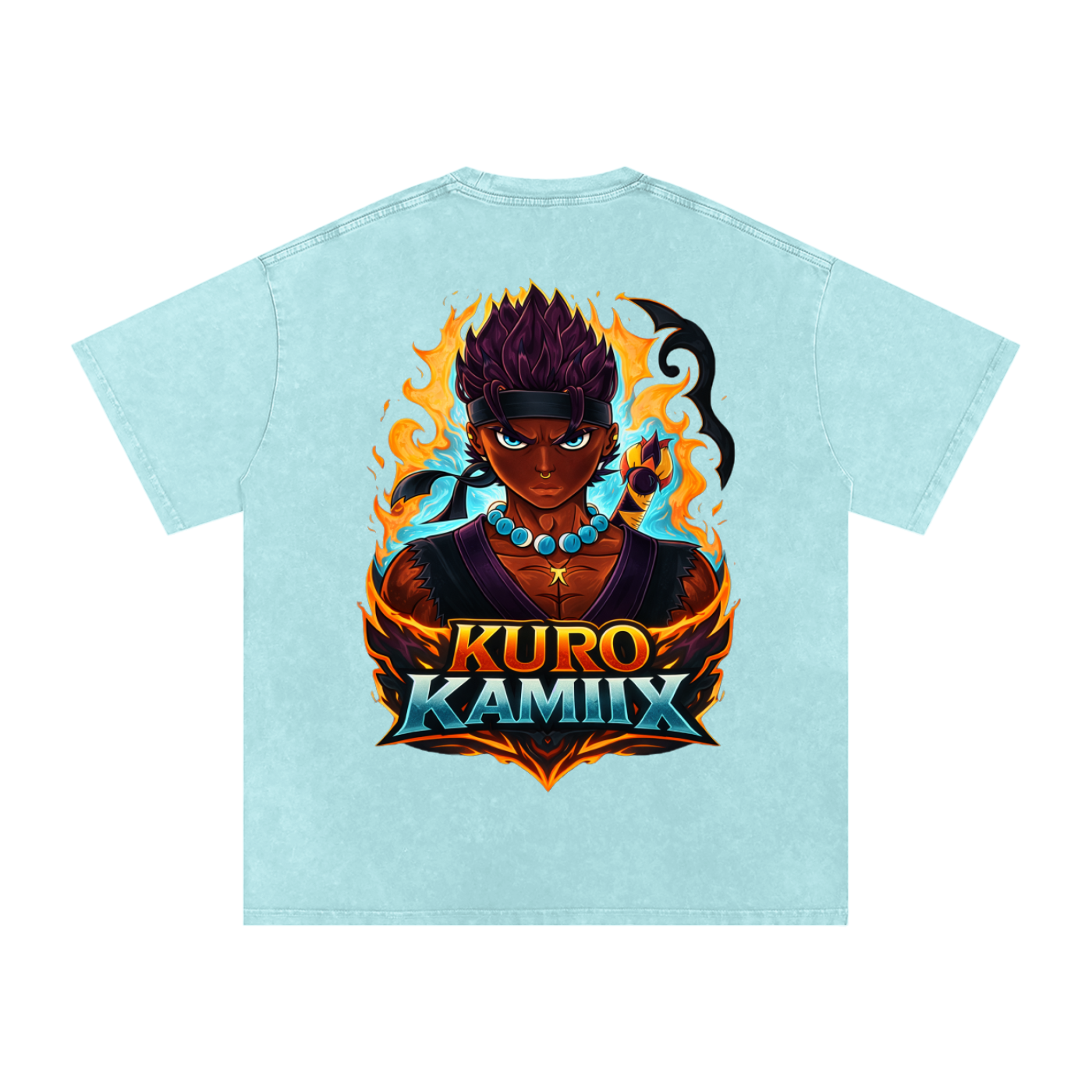 SON KURO Snow Washed Oversized Cotton T-Shirt