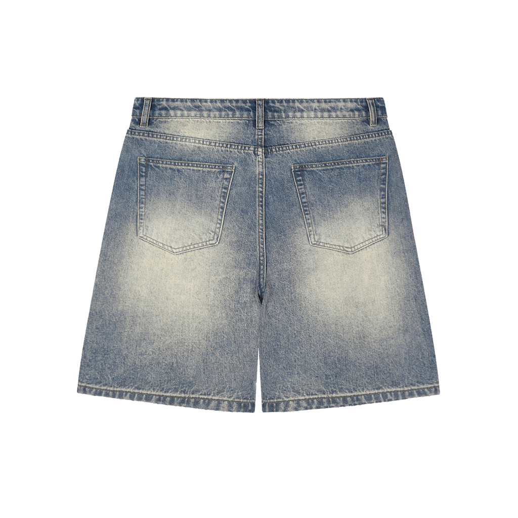 KURO Distressed Baggy Denim Shorts